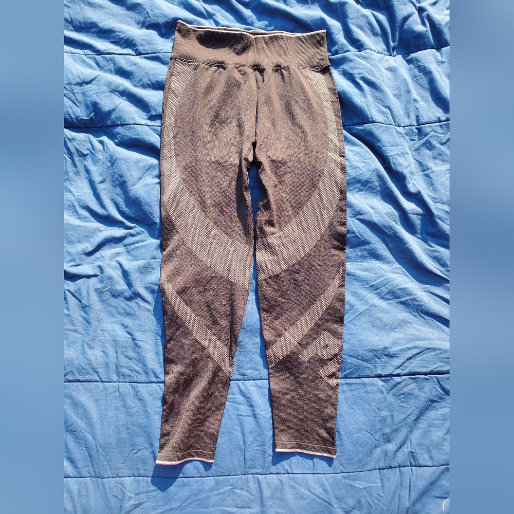 Victoria Secret Pink. Black and Grey Leggings with tags